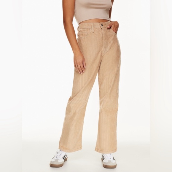 Levi's Premium Women's Casual Beige Autumn Ribcage Straight Leg Ankle Pants - Picture 2 of 8